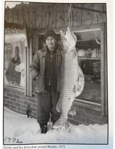 Gertie and her 44 lb Muskie